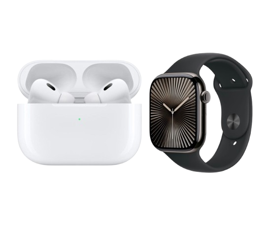 Ultra Smart Watch + Compatible Wireless AirPods Bundle
