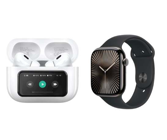 Ultra Smart Watch + Compatible Wireless Pro AirPods Bundle.